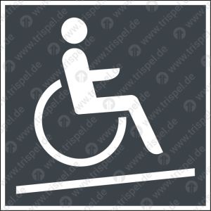 Rampe für Rollstuhlbenutzer - Anbringung nur im Innenbereich