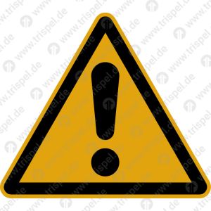 Warnung vor einer GefahrenstelleSchenkellänge 100 mm