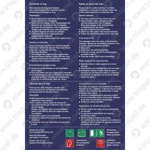 Sicherheit im Zug -Hochformat-3-sprachig (D, E, F)