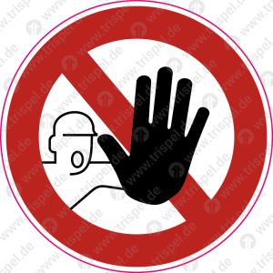 Zutritt für Unbefugte verboten - hinterglas