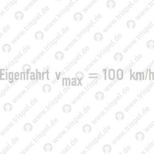 Eigenfahrt Vmax = 100 km/h