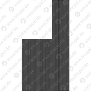 Beschriftung für Zwischenwände mit Streifen 1-teilig