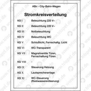 Stromkreisverteilung ABn-City-Bahn-Wagen