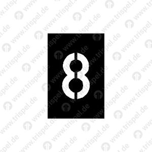 Schablone Ziffer 8, 100 mm