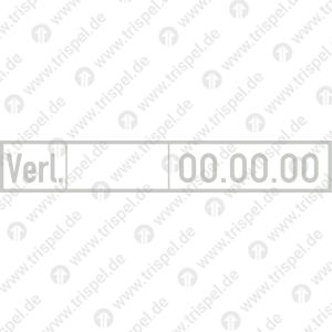 Verlängerungsraster unter dem Untersuchungsraster mit Eindruck Verl., Datumspunkte