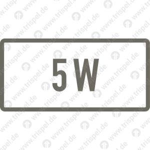 5 W