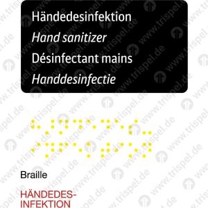 Händedesinfektion4-sprachig: D, E, F, NLBraille