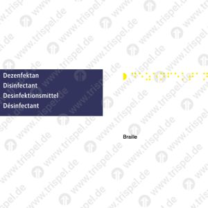 Desinfektionsmittel4-sprachig: TR, E, D, F