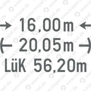 Drehzapfenabstand, Länge über Puffer 16,00 m / 20,05 m / LüK 56,20 m