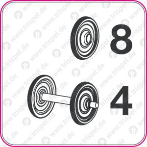 Rad-Achse Rad 8 - Achse 4