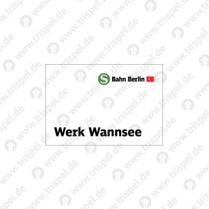 S-Bahn Logo/ Bahn Berlin/ DB-LogoWerk Wannsee