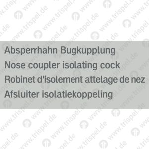 Absperrhahn Bugkupplung4-sprachig D, E, F, NL