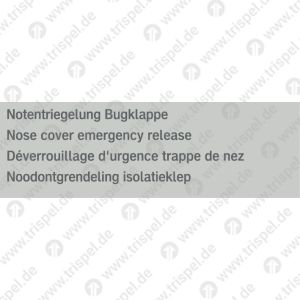 Notentriegelung Bugklappe4-sprachig D, E, F, NL