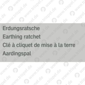 Erdungsratsche4-sprachig D, E, F, NL