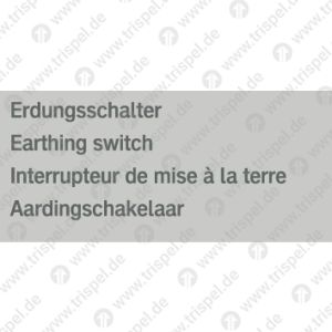 Erdungsschalter 4-sprachig D, E, F, NL
