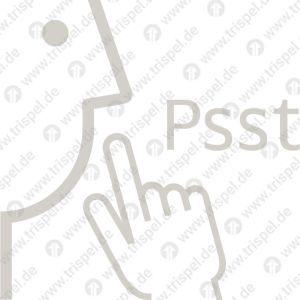 Ruhebereich mit Zusatz „Psst“
