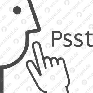 Ruhebereich mit Zusatz „Psst“