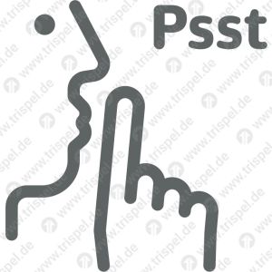 Ruhebereich mit Zusatz „Psst“