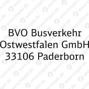 AdresseBVO BusverkehrOstwestfalen GmbH33106 Paderborn