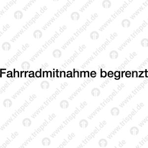 Fahrradmitnahme begrenzt , 30 mm
