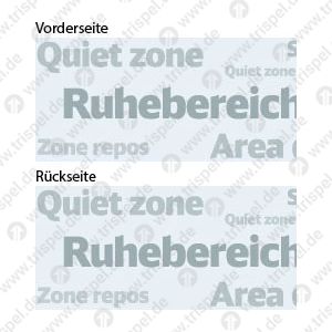 „Ruhebereich“ für Großraum BR 605.1 - 5-sprachig D, E, F, I, NL - doppelseitig