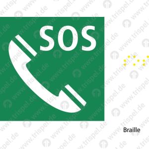 Notrufzeichen bzw. SOS - BrailleEinsatz VBB