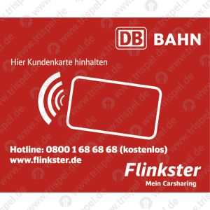 Kartenlese Aufkleber„auf Glas“