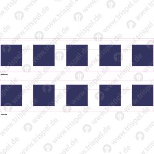 Sicherheitsstreifen auf Türen - 5 Quadrate doppelseitig-