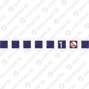 Sicherheitsstreifen auf Türen incl. Piktos - einseitig für geätzte Scheiben