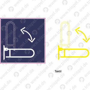 WC-Klappgriff nach TSI-PRM - Anbringung im WC