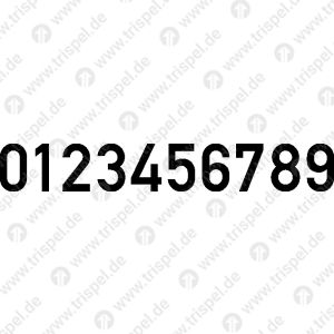 Ziffernsatz 0 - 9, 32 mm