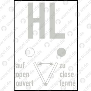 HLauf zuopen closeouvert fermé3-sprachig D, E, F