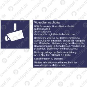 Kamera & Videoüberwachung BRN Busverkehr Rhein-Neckar GmbHGutschstraße 476137 Karlsruhedatenschutz.regio@deutschebahn.comSpeicherdauer: 72 StundenUmsetzung nach DSGVO