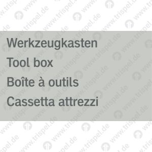 Werkzeugkasten, 4-sprachigD, E, F, I
