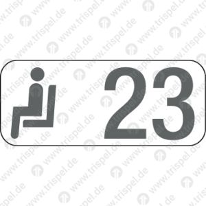 Sitzplatzreservierungsanzeige Gangplatz 23 / BR 407 - Velaro D