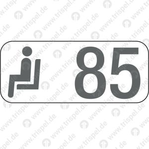 Sitzplatzreservierungsanzeige Gangplatz 85, BR 408