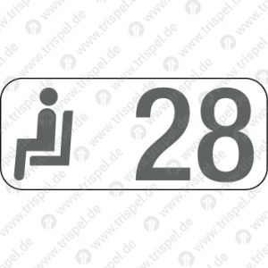 Sitzplatzreservierungsanzeige Gangplatz 28 / BR 407 - Velaro D