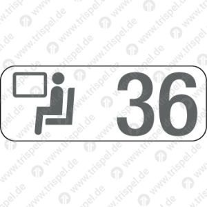 Sitzplatzreservierungsanzeige Fensterplatz 36 / BR 407 - Velaro D