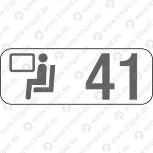 Sitzplatzreservierungsanzeige Fensterplatz 41 / BR 407 - Velaro D