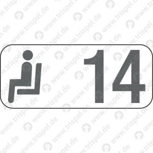 Sitzplatzreservierungsanzeige Gangplatz 14 / BR 407 - Velaro D
