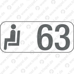 Sitzplatzreservierungsanzeige Gangplatz 63 / BR 407 - Velaro D