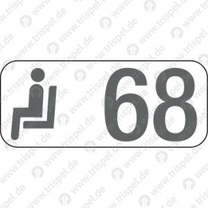 Sitzplatzreservierungsanzeige Gangplatz 68 / BR 407 - Velaro D