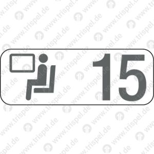 Sitzplatzreservierungsanzeige Fensterplatz 15 / BR 407 - Velaro D