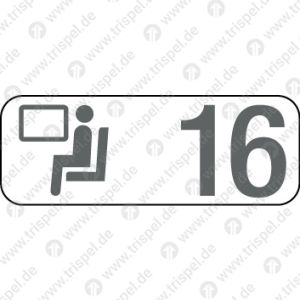 Sitzplatzreservierungsanzeige Fensterplatz 16 / BR 407 - Velaro D