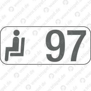 Sitzplatzreservierungsanzeige Gangplatz 97 / BR 407 - Velaro D