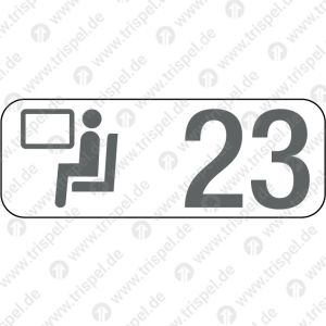 Sitzplatzreservierungsanzeige Fensterplatz 23, BR 408