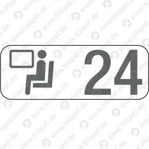 Sitzplatzreservierungsanzeige Fensterplatz 24, BR 408