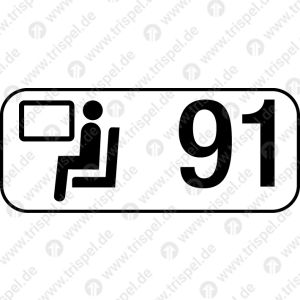 Sitzplatzreservierungsanzeige Fensterplatz 91