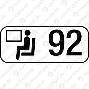 Sitzplatzreservierungsanzeige Fensterplatz 92