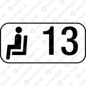 Sitzplatzreservierungsanzeige Gangseite 13